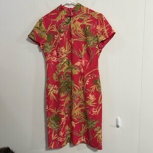 David Warren Petites Sz 12P Asian dress very good condition